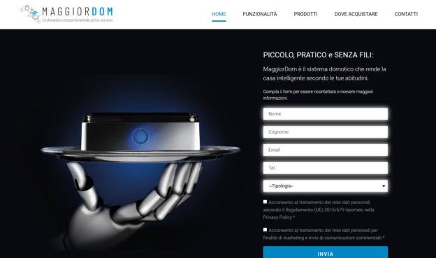 Domotica per illuminazione, riscaldamento, sicurezza e risparmio e energetico